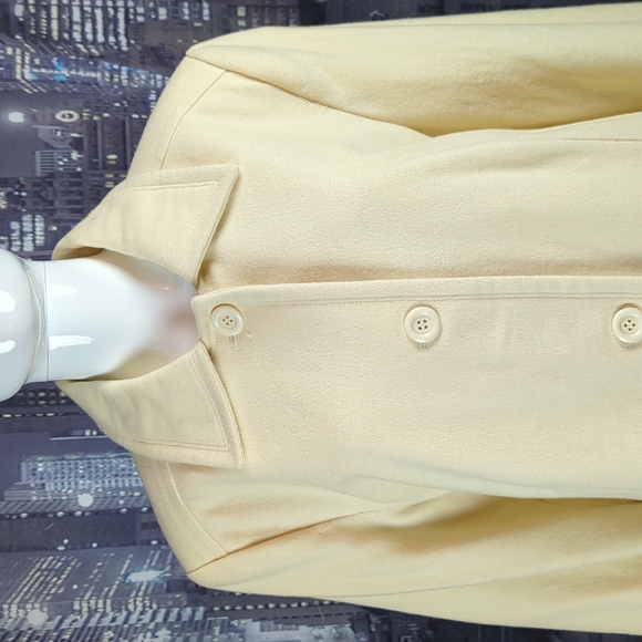 Merona sz XL New With Defects Wool Cream Color Coat from 2004 - Picture 2 of 10